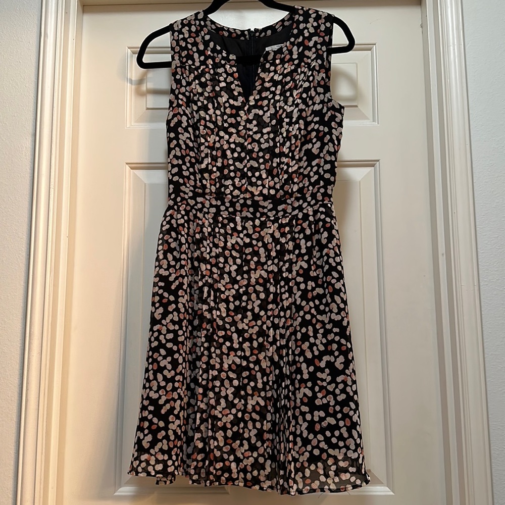 Halogen black pink 4p sleeveless dress